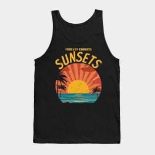 Forever Chasing Sunsets Tee, Sun Seeker T-shirt, Comfort Colors T-shirt, Beach Tee, Sunset T-shirt, Tee, Size up for Oversized, Sun Tee Tank Top